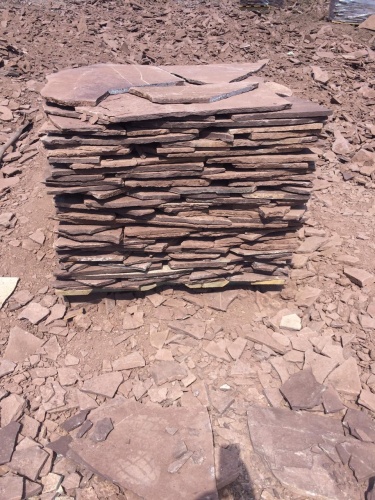 Плитняк лемезит бордовый для цоколя 1,5-2 см купить в Кызыле