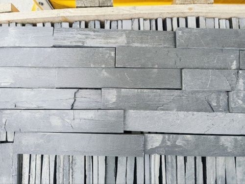 Плитка чёрная из натурального камня фасадная 30 см * 5 см, толщина 7 мм -30 мм купить в Кызыле