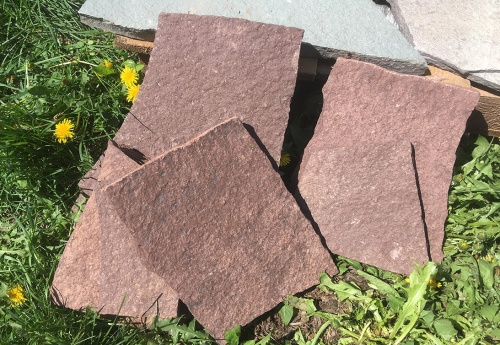 Плитняк лемезит бордовый для цоколя 1,5-2 см купить в Кызыле