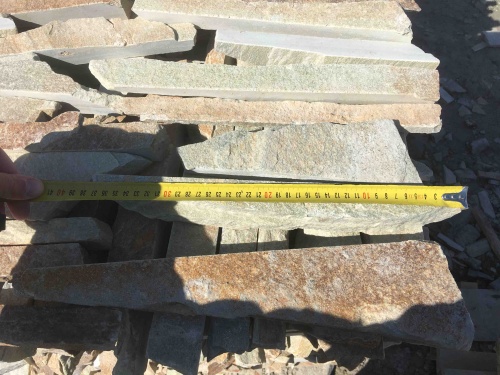 Горбушка златолит золотистый для облицовки купить в Кызыле